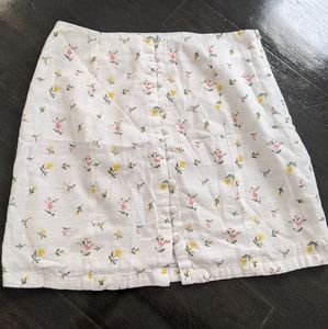 🌸Floral Button-up Skirt